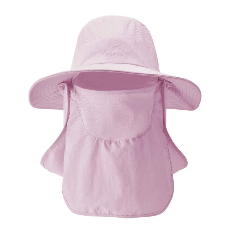 Fisherman's hat, male/womans sun hat, summer outdoor quick drying sun hat, fishing breathable sun hat, female face mask hat