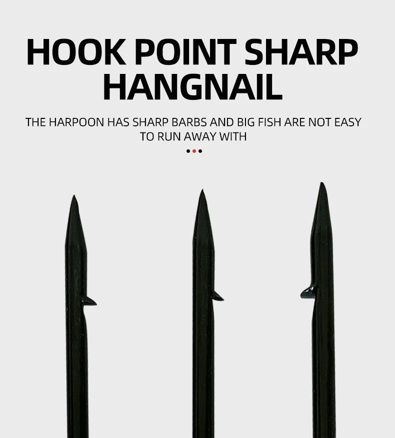 3/4/5 Fishing Tools Harpoon Tip Barbed Sharply Spring Steel Fishing Accessories