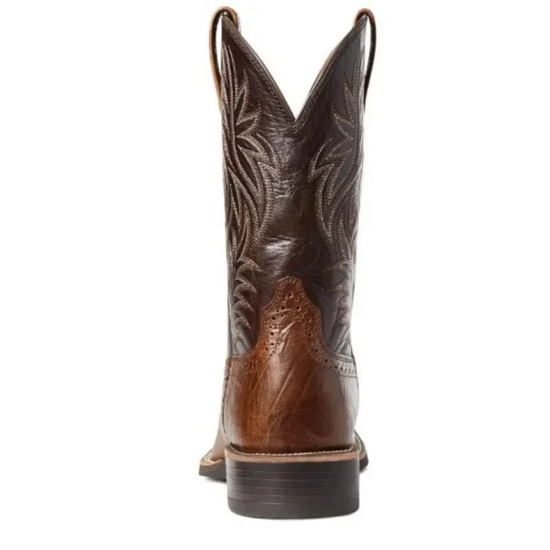 Men High Boots Embroidery Handmade Men's Boots Western Cowboy Boot Pointed Toe Boots Hand Stitching Outdoor Men's Shoes