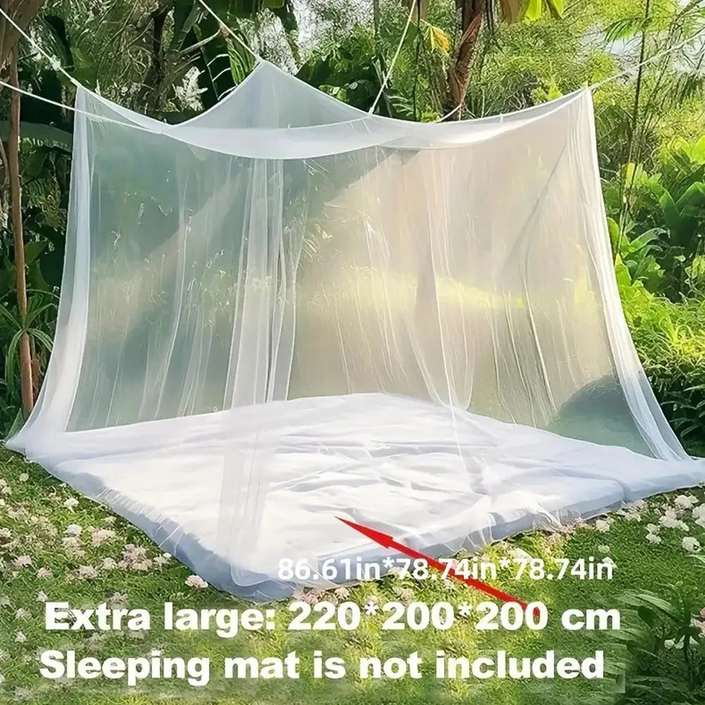 Outdoor Camping Mosquito Net Lightweight Huge Hammock Bug Tarp Repellent Breathable Mesh Tent Insect Canopy Bed Curtain