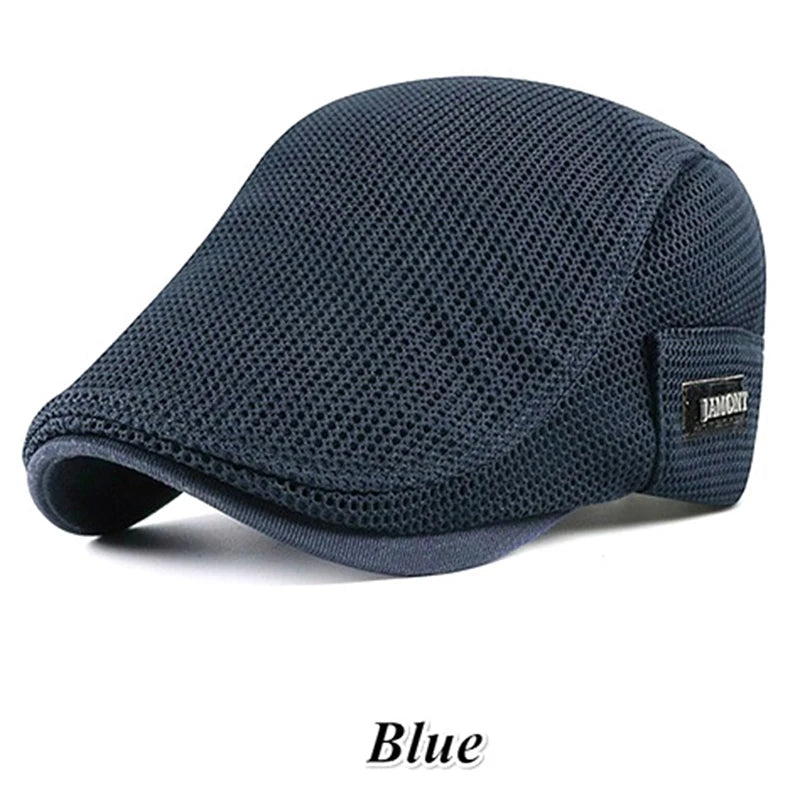 Men's Mesh Baseball Cap Breathable Summer Caps Dad Hat Outdoor Fishing Hats Trucker Cap