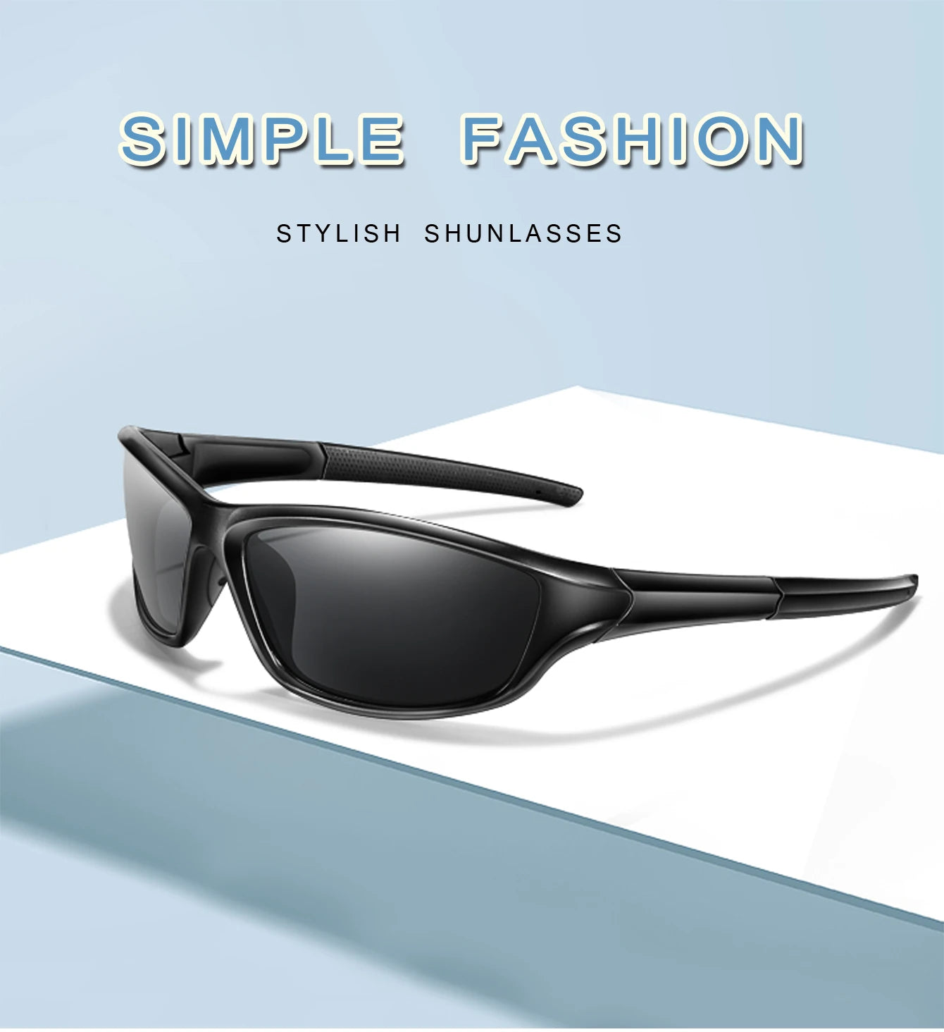 Polarized Fishing Sunglasses Men And Women Sports Colorful Glasses with UV protection for Outdoor Running, Hiking, Cycling