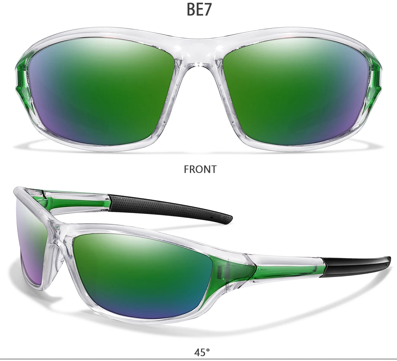 Polarized Fishing Sunglasses Men And Women Sports Colorful Glasses with UV protection for Outdoor Running, Hiking, Cycling