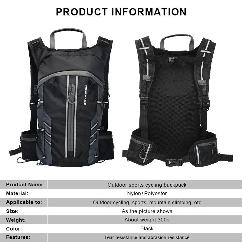 Water Bag Foldable 10L Sport Outdoor Hiking Portable Breathable For Cycling Road Bike Pouch Hydration Backpack