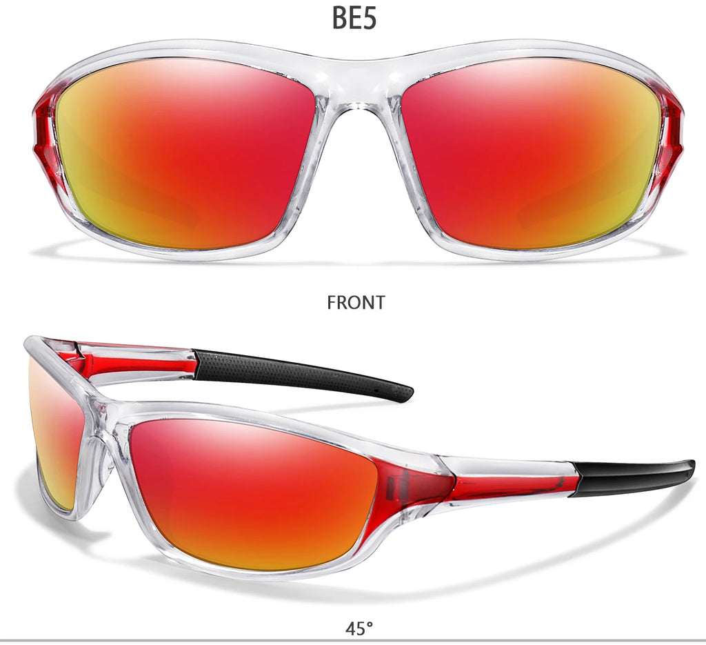 Polarized Fishing Sunglasses Men And Women Sports Colorful Glasses with UV protection for Outdoor Running, Hiking, Cycling