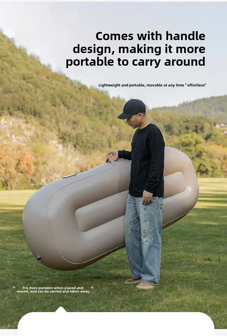 MOUNTAINHIKER Automatic Fast Inflatable Air Sofa Bed  Upgraded Outdoor Portable Air Mattress Lazy Cushion Camping Sleeping Mat