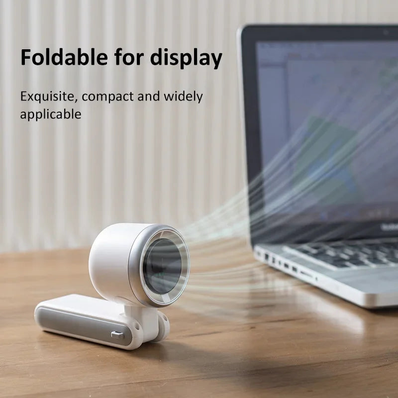 Summer Hanging Neck Fan Outdoor 180 Degree Folding Desktop Mini Fan Hand-held Folding High-speed Powerful Turbo Portable Fans