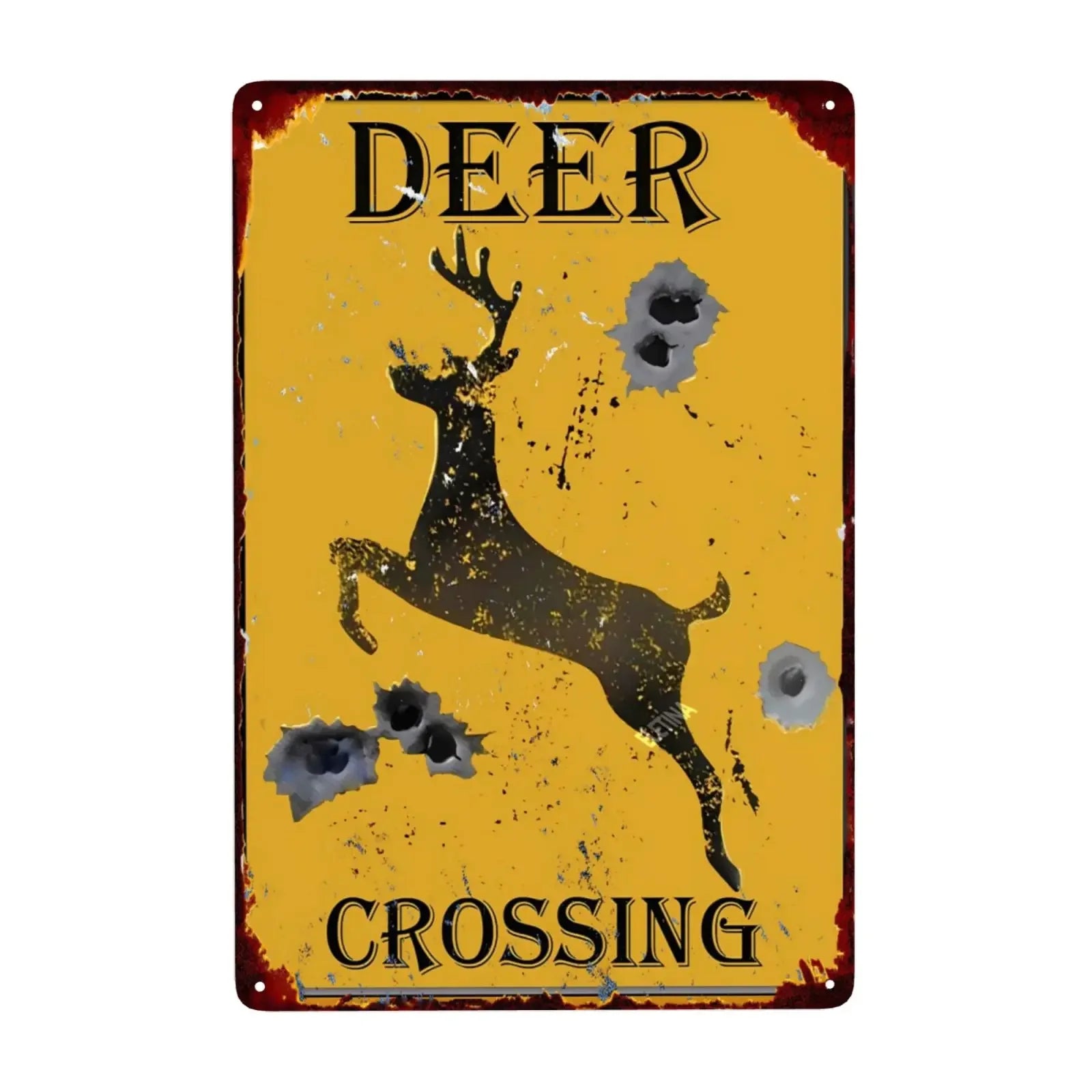 1pc, Hunting Signs for Room Hunter's Prayer Bear Deer Bird Metal Sign Decor Wall Art for Men Home Bar Garage Bathroom 12x8 In