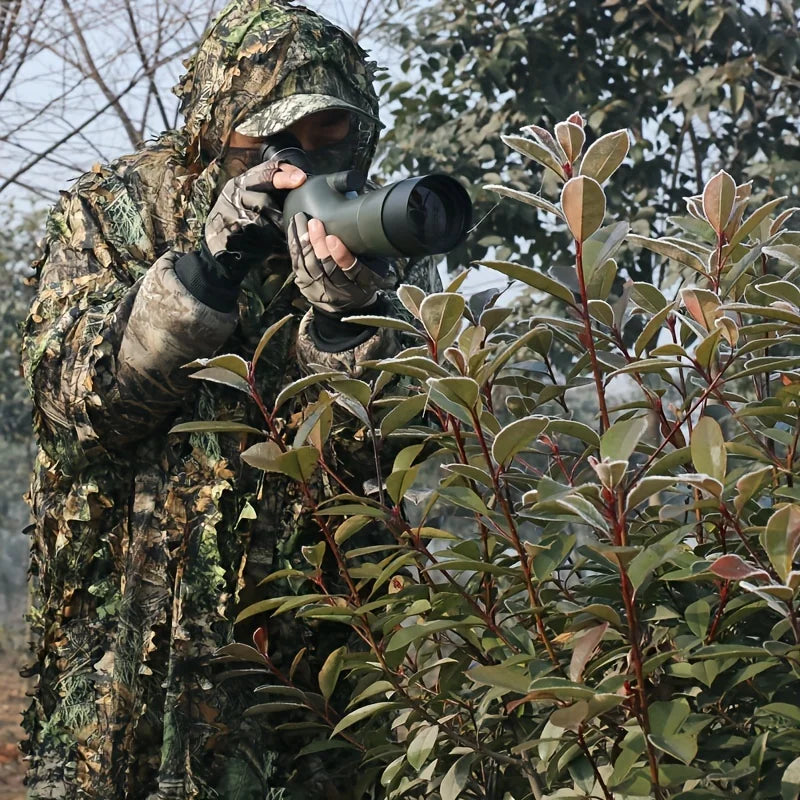 Outdoor hunting camouflage cloak leaf Suit camouflage suit Ghillie suit raincoat style Bird Watching Photography clothes