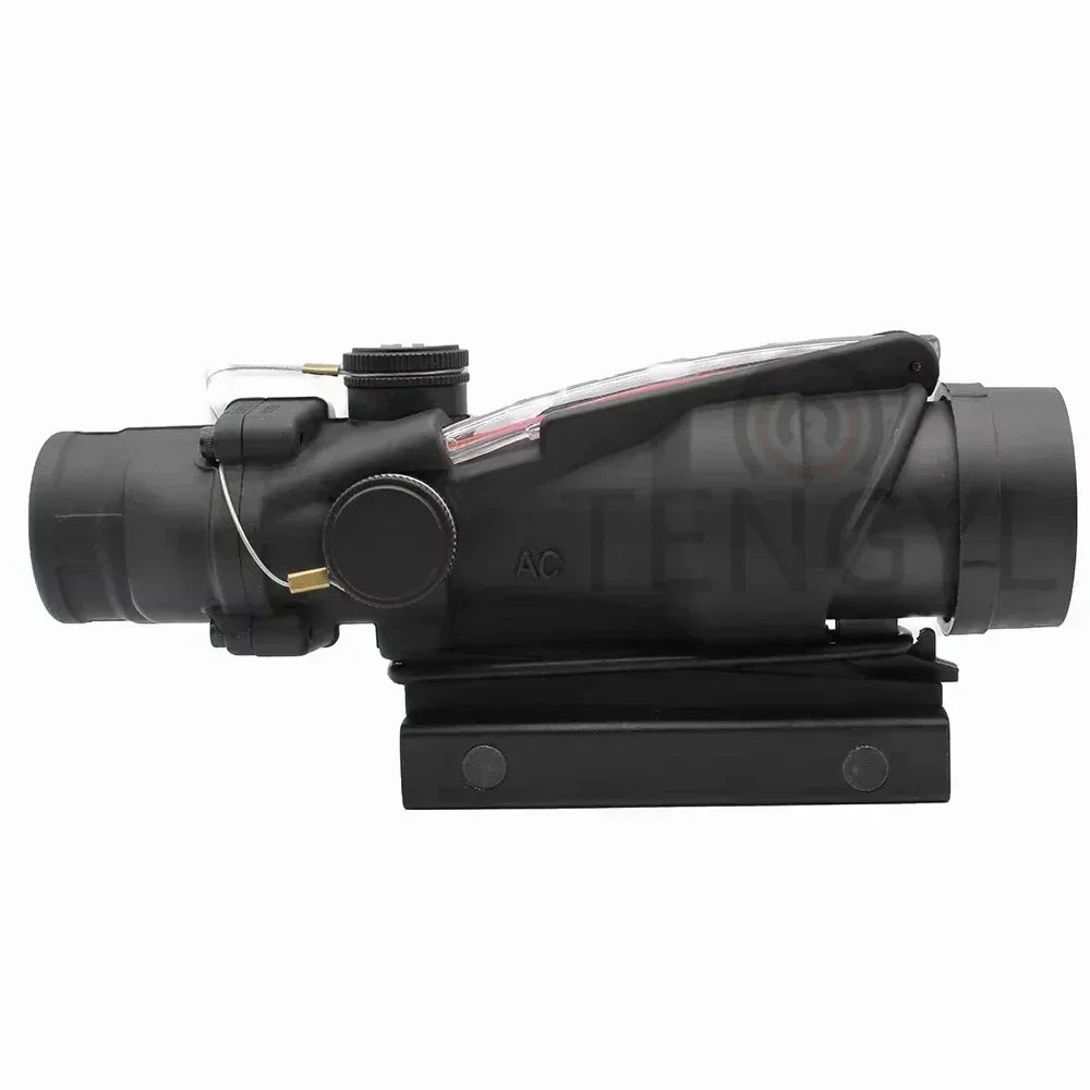 Hunting  4x32 Fiber Illuminated Red Chevron Scope with Killflash and Embossed Logo Rifle Scope Ar 15