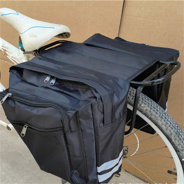Bicycle Carrier Bag Rear Rack Luggage Back Seat Double Side Cycling High-capacity Durable Convenient Travel Trunk Bags