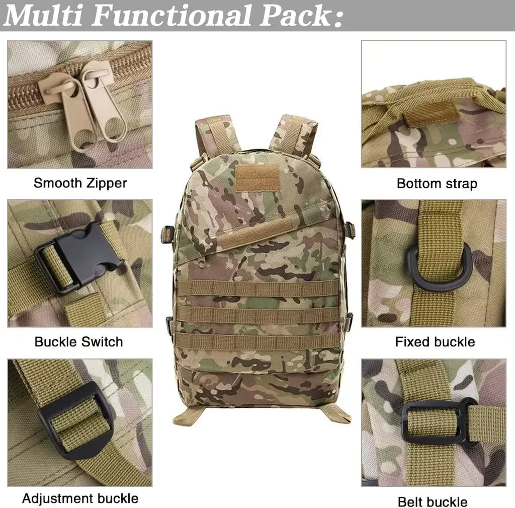 Outdoor camping backpack Waterproof hunting bag Backcountry hunting backpack Large capacity hunting day bag