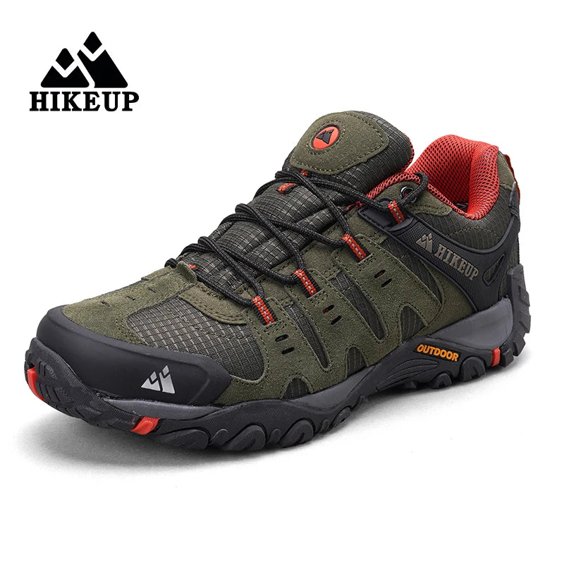 Men's Hiking Shoes Suede Leather Outdoor Shoes Wear-resistant Men Trekking Walking Hunting Tactical Sneakers