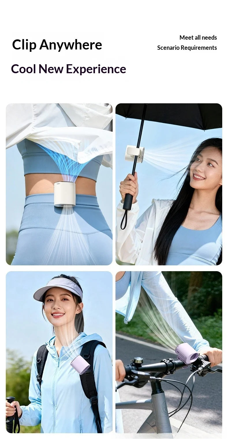 Portable Fans Convenient Creative Small Fan Pocket Hand-held Fan Lightweight Handheld Mini Fans for Outdoor Camping Clip Fans