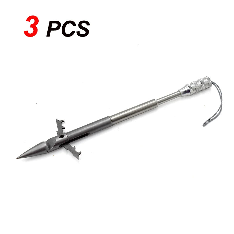 Professional Barbed Harpoon Shooting Fish Special Metal Dart Accessories Slingshot Fishing Special Harpoon Fish Arrow