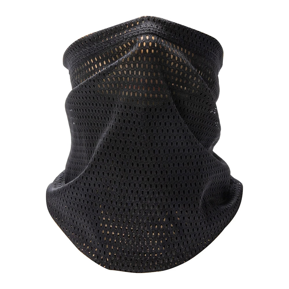 Camouflage Windproof Neck Gaiter Scarf Outdoor Sports Half Face Mask Running Skiing Cycling Bandana Breathable Motorcycle Mask