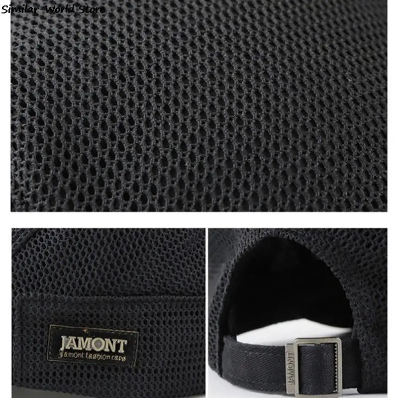 Men's Mesh Baseball Cap Breathable Summer Caps Dad Hat Outdoor Fishing Hats Trucker Cap