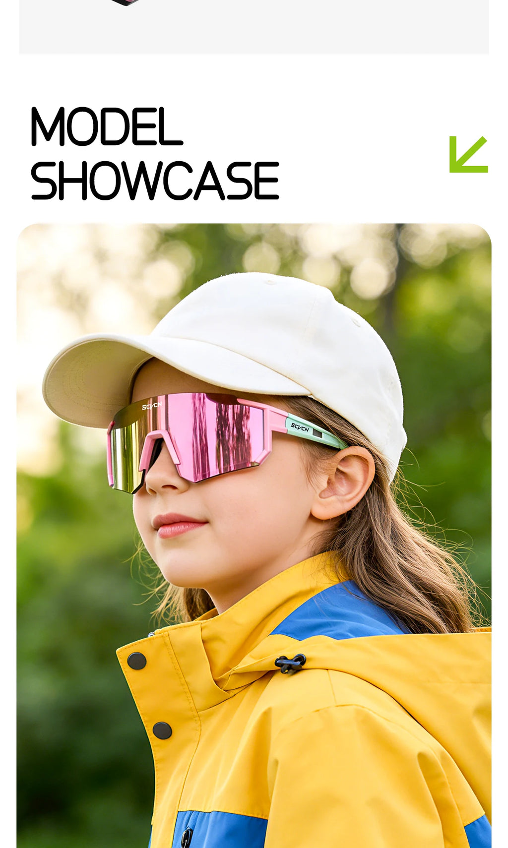 SCVCN Children Sports Glasses Kids Road Bikes Cycling Eyewear Photochromic UV400 Goggles Outdoor Cycling Teenager Sunglasses
