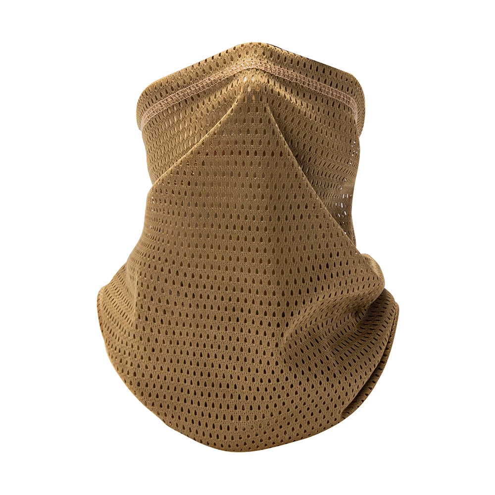 Camouflage Windproof Neck Gaiter Scarf Outdoor Sports Half Face Mask Running Skiing Cycling Bandana Breathable Motorcycle Mask