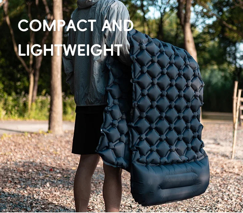 Inflatable Camping Mats Air Mattress With Pillow Outdoor Tourist Sleeping Pad Self-Inflating Mattress For Hiking Climbing