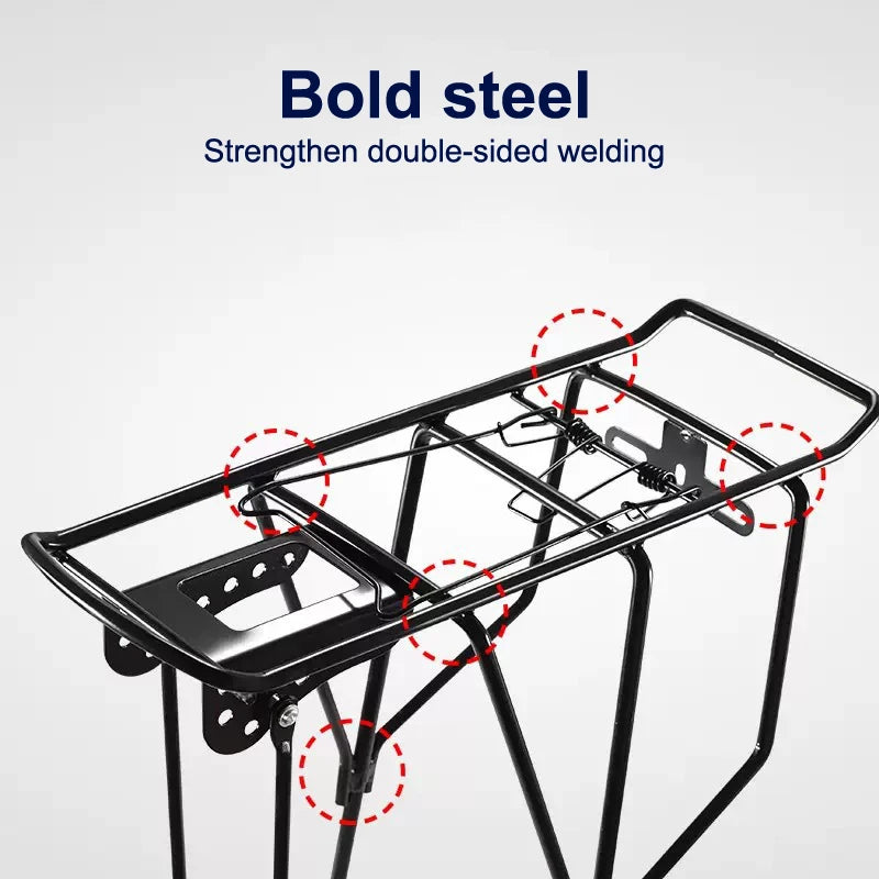 Back Seat Bicycle Rear Luggage Cargo Rack Portable Sturdy Carrier Mountain Bike Bicycle Carrier