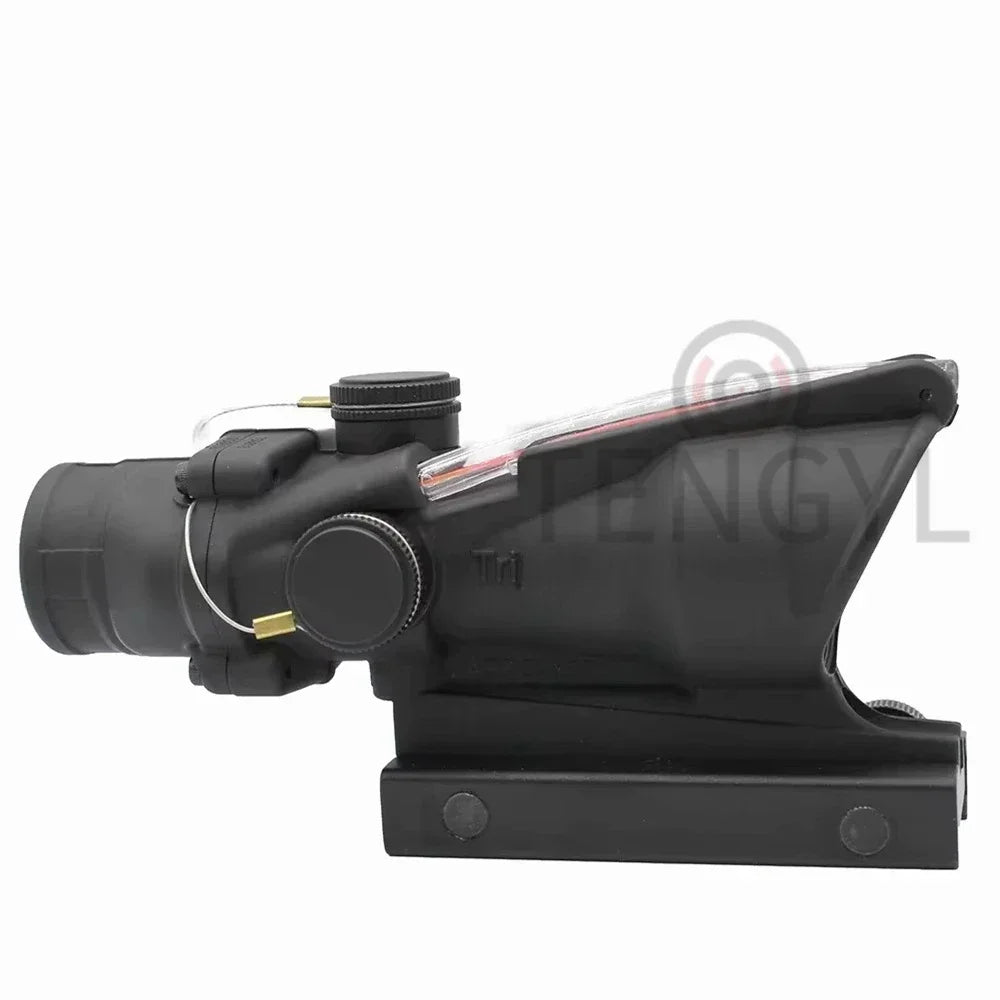Hunting  4x32 Fiber Illuminated Red Chevron Scope with Killflash and Embossed Logo Rifle Scope Ar 15
