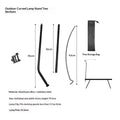 Camping Lamp Hanging Rack Aluminum Alloy Detachable Lantern Stand Table Lantern Hanger For Picnic Fishing Outdoor Lighting
