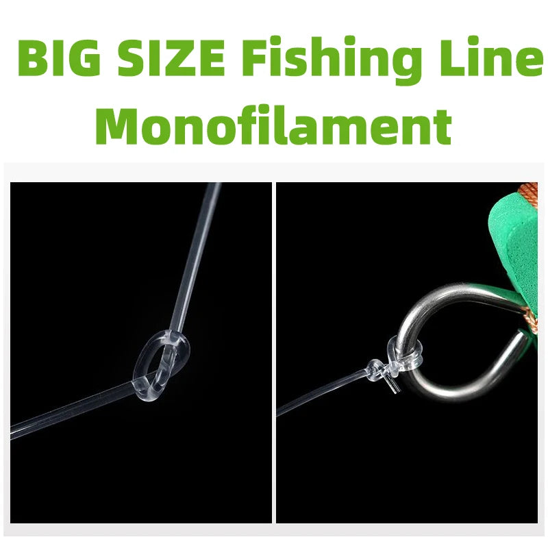 Big Size Fishing Line 500m Monofilament Nylon Sea Fishing Boat Fishing Big Fish Shark Line Freshwater Saltwater Fishing Supplies