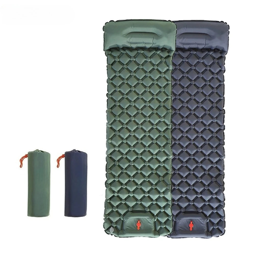 Inflatable Camping Mats Air Mattress With Pillow Outdoor Tourist Sleeping Pad Self-Inflating Mattress For Hiking Climbing