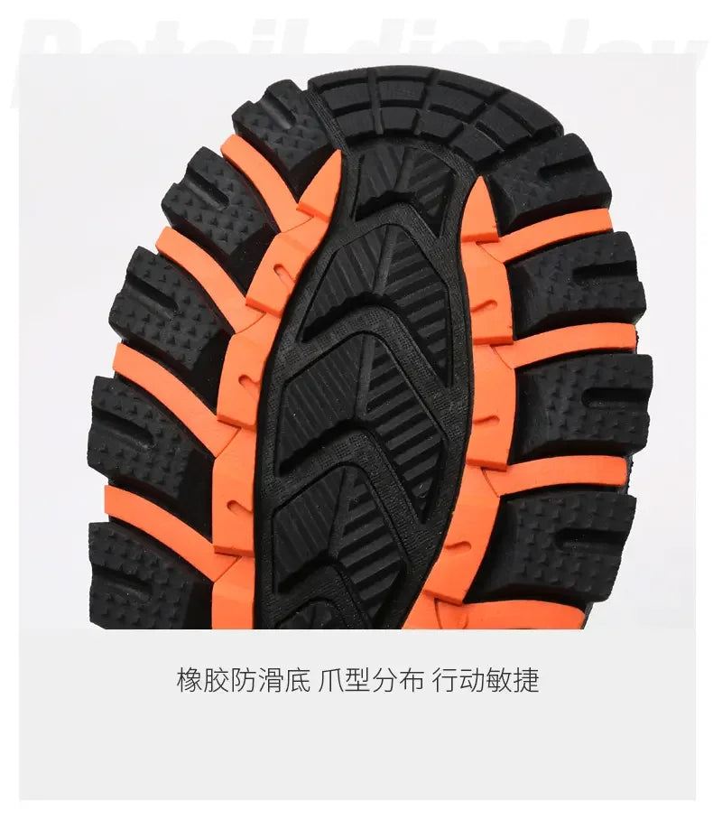 Men's Outdoor Hiking Boots Lightweight Running Shoes Anti Slip and Wear-resistant Rubber Soles Mesh Breathable Sports Shoes 2025