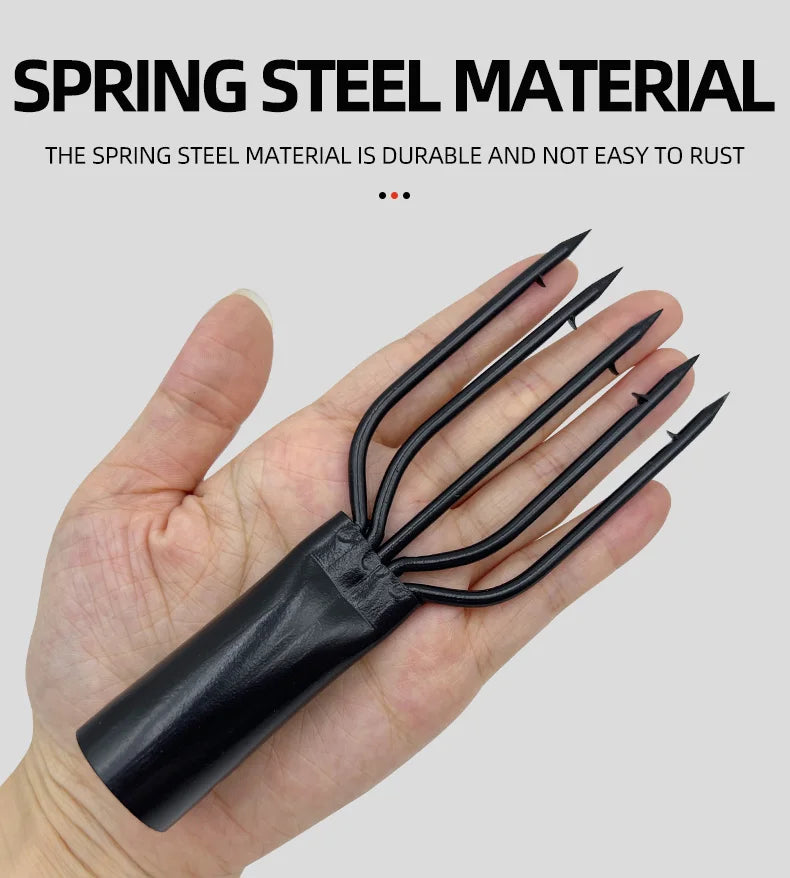3/4/5 Fishing Tools Harpoon Tip Barbed Sharply Spring Steel Fishing Accessories