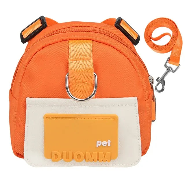 Waterproof Pet Backpack For Dogs Puppy Bag With Harness Collar Outdoor Travel Dog Snacks Backpack French Bulldog Dog Accessories