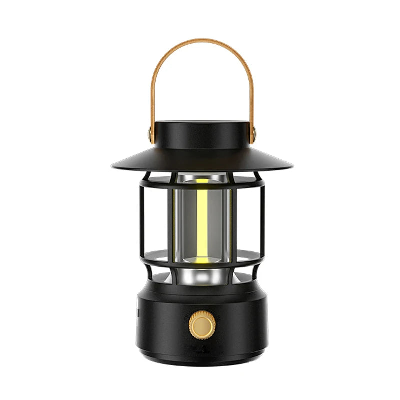 lohascamping LED Camping Lamp Retro Hanging Lamp Portable Stepless Dimming Camping Light Waterproof Rechargeable Outdoor Light