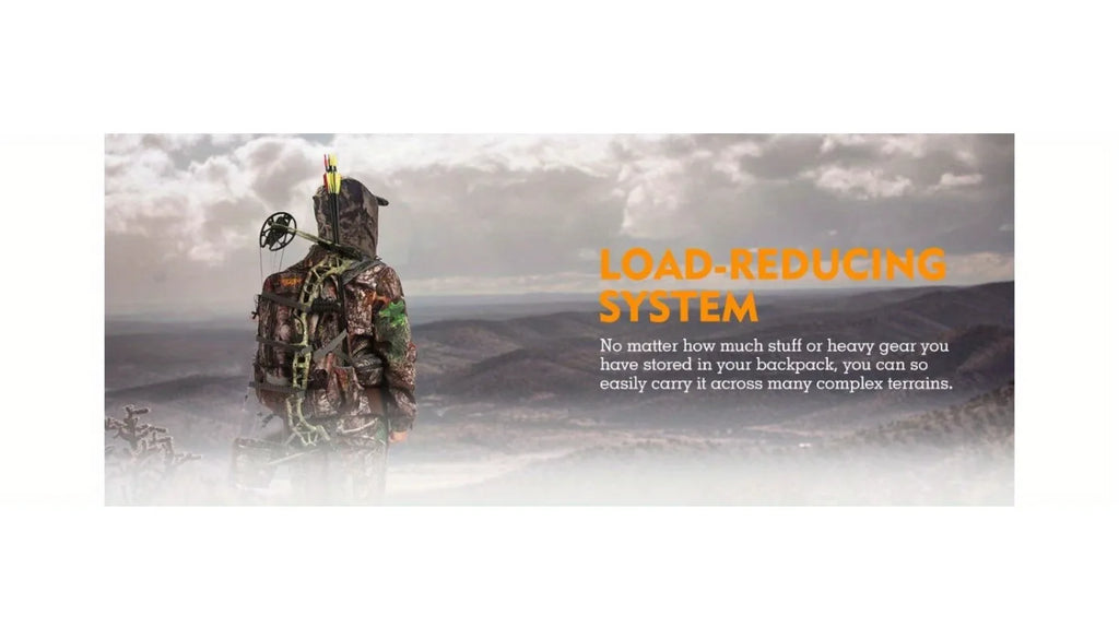 NEW VIEW 35L Hunting Backpacks for Men, Camo Hunting Backpack with Bow & Rifle Holder, Saddle Hunting Backpack for Deer, Elk