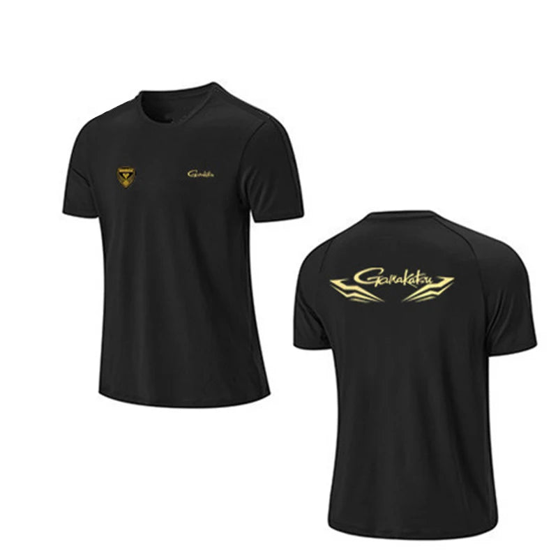 Fishing Shirts Breathable Short Sleeve T-Shirts Summer Sun Protection Fishing Clothes Quick Dry Tee Tops