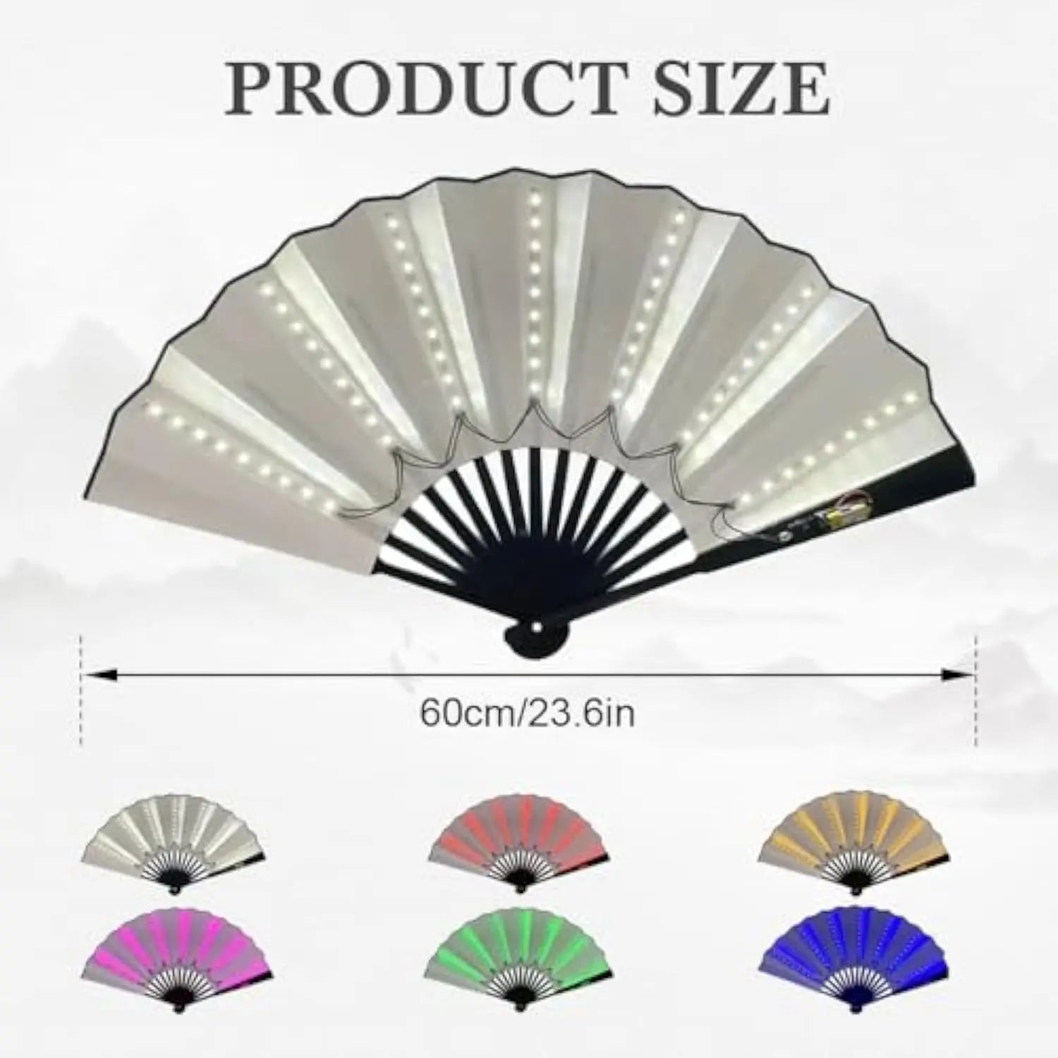 Party Led Hand Fan,, Line Dance Popping Fans, Boots On The Ground Fan,Hand Fan Glowing Stage Performance, Birthday Wedding Decor