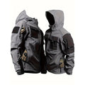 Men Lurker Shark Skin Soft Shell Tactical Jacket Waterproof Fleece Hooded Coat Hunt Clothes Outdoor New Solid Pocket Jacket Men