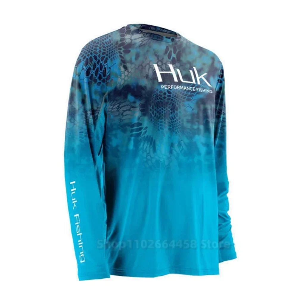Fishing Shirts HUK Performance Long Sleeve Summer Hoodie Quick Dry Jaket Breathable Dresses Camisa Pesca Jersey Fish Sports UPF