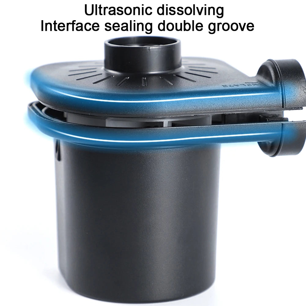 Electric Air Pump with 3 Nozzles Portable Air Mattress Pump Quick-Fill Inflator/Deflator Pumps for Inflatables Air Cushion Bed
