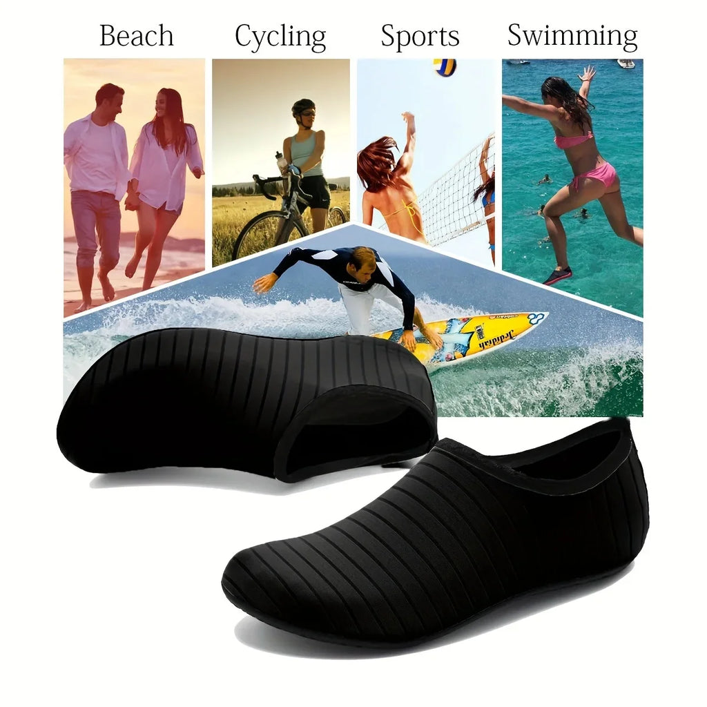 1Pair Water Shoes Women Men Barefoot Socks Anti-Slip Quick-Dry Beach Swim Water Sports Shoes Summer Casual Sports Water Sneakers