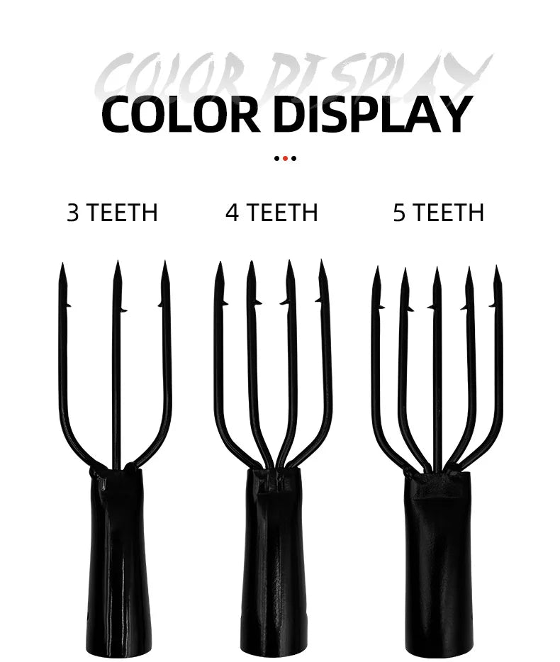 3/4/5 Fishing Tools Harpoon Tip Barbed Sharply Spring Steel Fishing Accessories