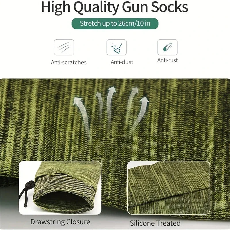 GUN SOCK 55/16 Inch Outdoor Hunting Knitted Holster Dust Cover Gun Storage Bag for Rifle Shotgun Protection