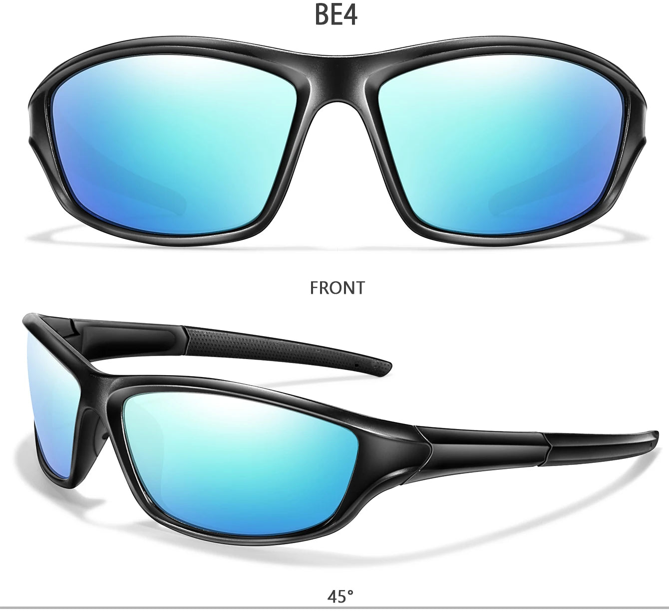 Polarized Fishing Sunglasses Men And Women Sports Colorful Glasses with UV protection for Outdoor Running, Hiking, Cycling