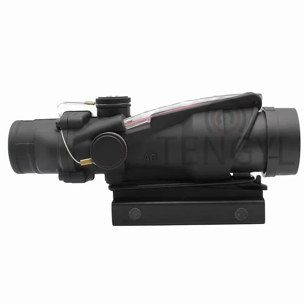 Hunting  4x32 Fiber Illuminated Red Chevron Scope with Killflash and Embossed Logo Rifle Scope Ar 15