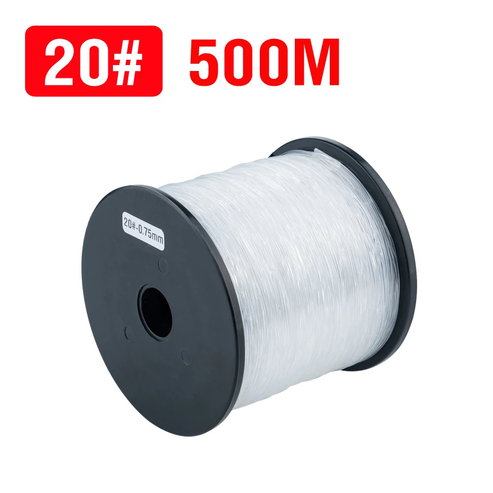 500M Nylon Fishing Line Long Casting Fishing Wire Heavy Duty Strong Clear Monofilament Line (35-90LB)
