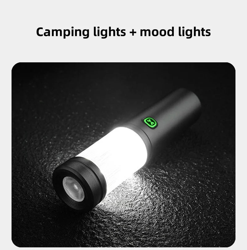 LED Camping Lights Portable Rechargeable Outdoor Waterproof Camping Tent Lamp Multifunctional Emergency Ambient Hanging Light