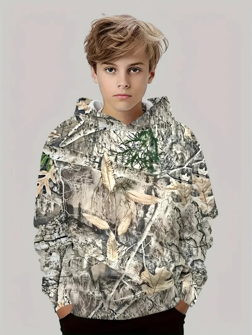 Camouflage Hunting Hoodies Forest Print Boy Clothes Outdoor Sports Long Sleeve Trip Tactical Training Esweatshirt Kids Clothing