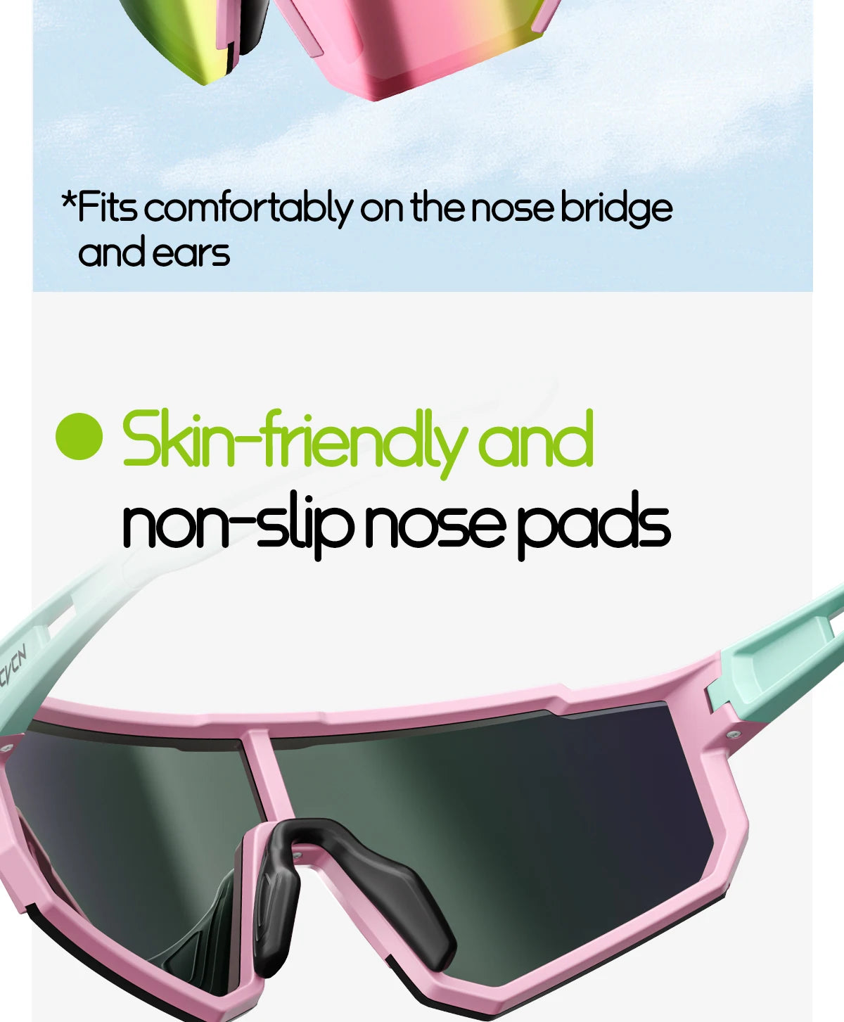 SCVCN Children Sports Glasses Kids Road Bikes Cycling Eyewear Photochromic UV400 Goggles Outdoor Cycling Teenager Sunglasses