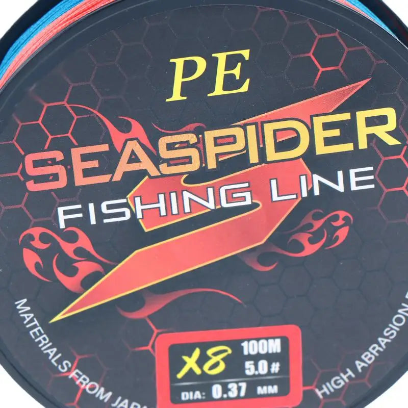 8 Strands 100M PE Braided Fishing Line Multifilament Fishing Lines Sea Wire Fly Carp Braided Line Smooth Carp Fishing Line