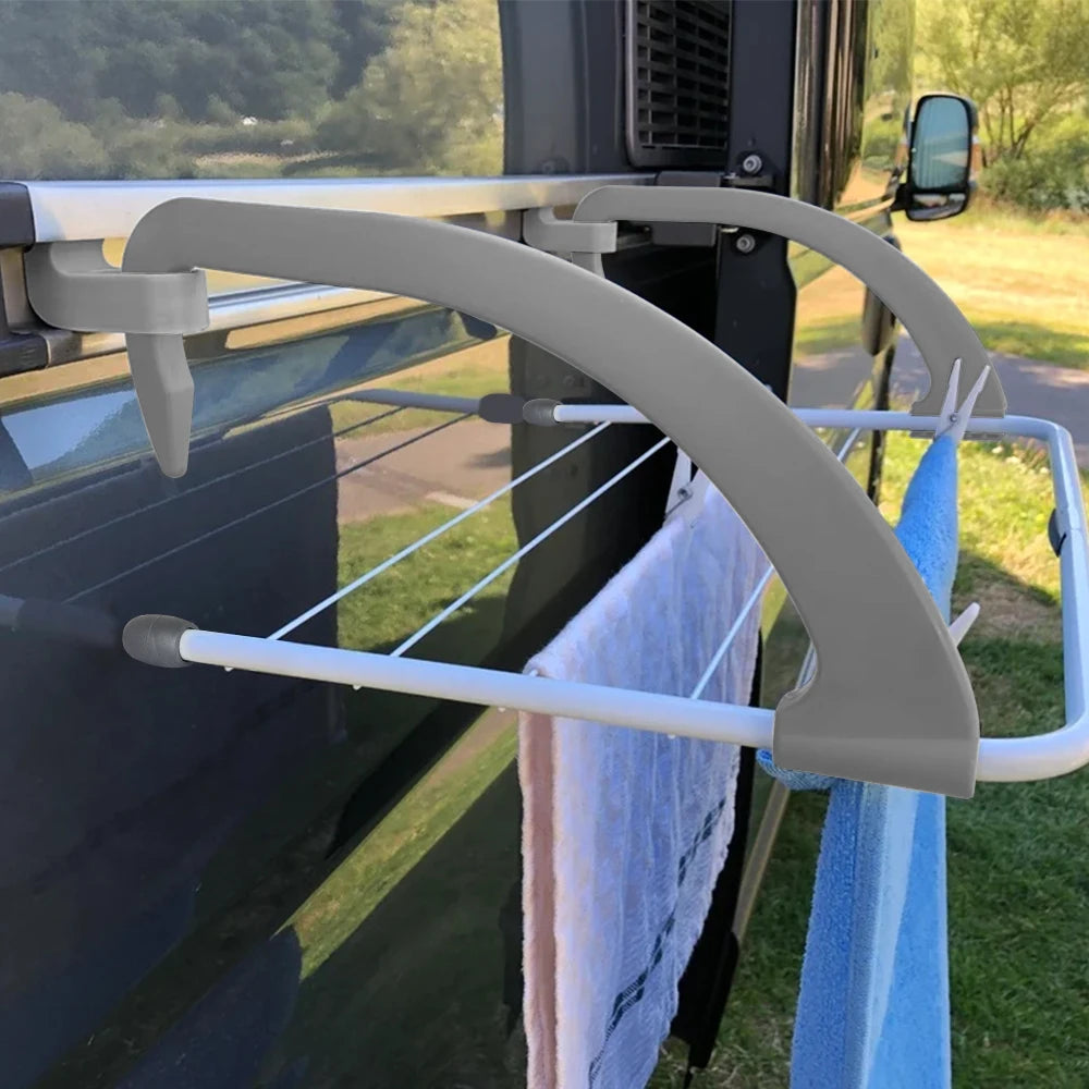 RV Clothesline Rack Indoor Outdoor Clothesline Hook Camper Van Storage Rack Caravan Motorhome Storage For Fiat Ducato Citroen